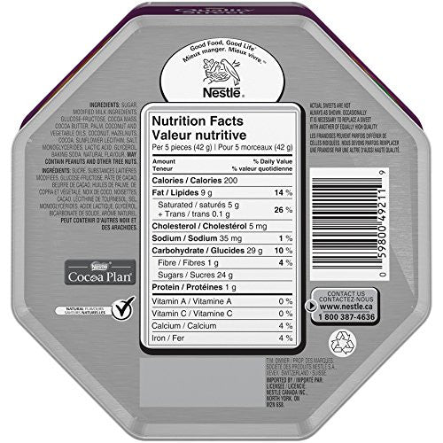 NESTLE QUALITY STREET, Caramels, Cremes & Pralines, Christmas Tin, 180g/6.3oz., {Imported from Canada}